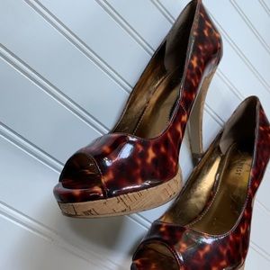 Nine West wood heels